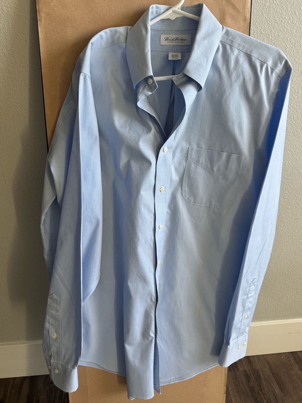 Brooks Brothers Light Blue Men's Button-Down Dress Shirt